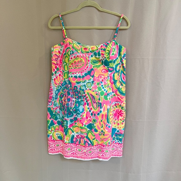 Lilly Pulitzer Shelli Dress Multi/Come Out Of Your Shell  Sz14 - Picture 3 of 16
